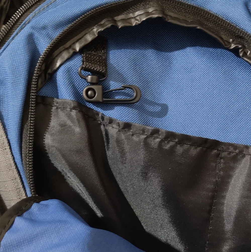 Bernards Sling Backpack, Blue and Gray